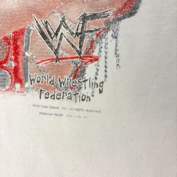 Vintage WWF Shawn Michaels Mens Shirt Sz Medium 90s Wrestling Nutmeg Mills